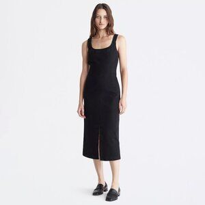 NWT Calvin Klein Sculpt Midi Denim Dress Black size M